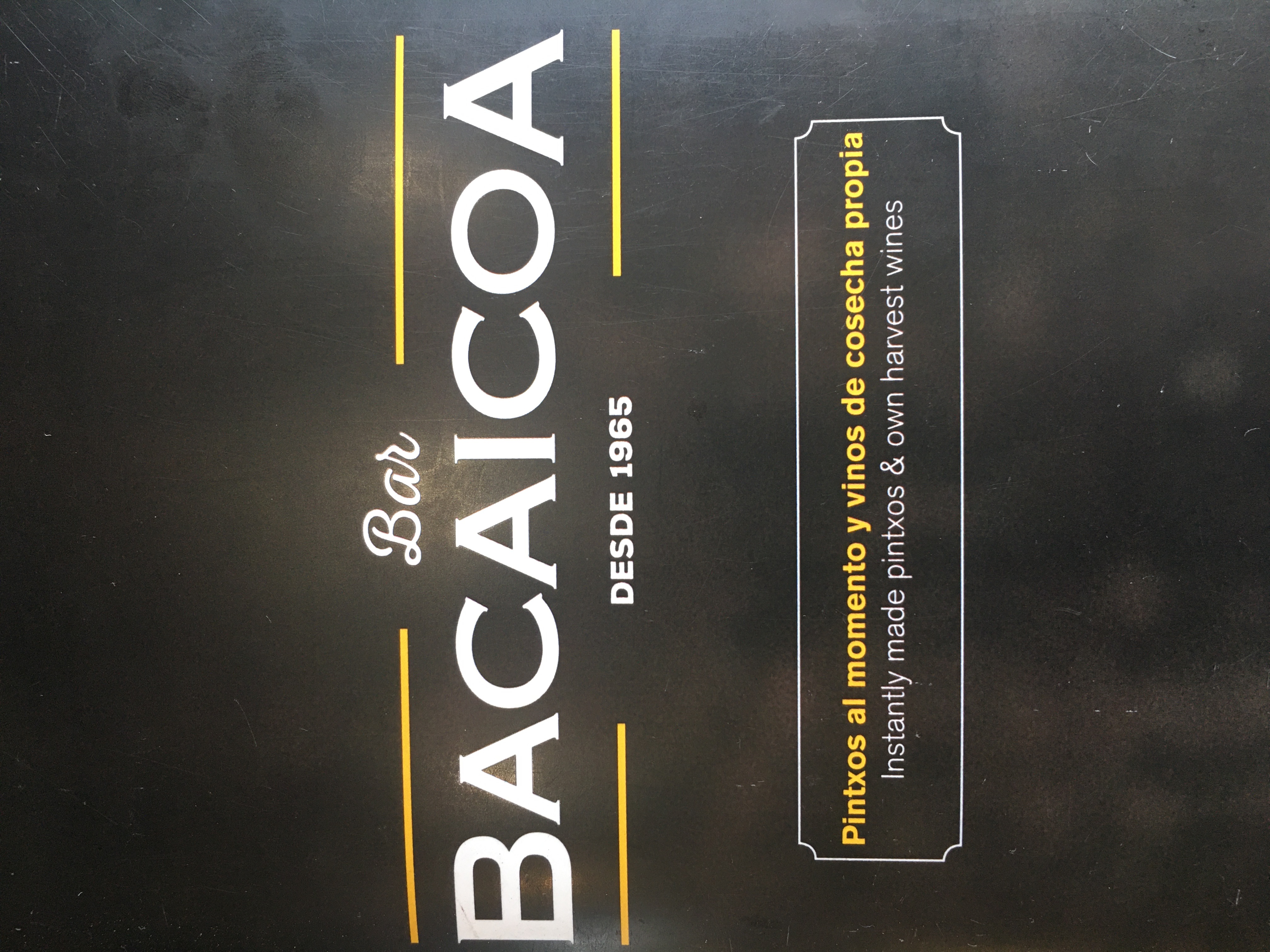 Bar Bacaicoa - restaurante en Bilbao - Logo del restaurante