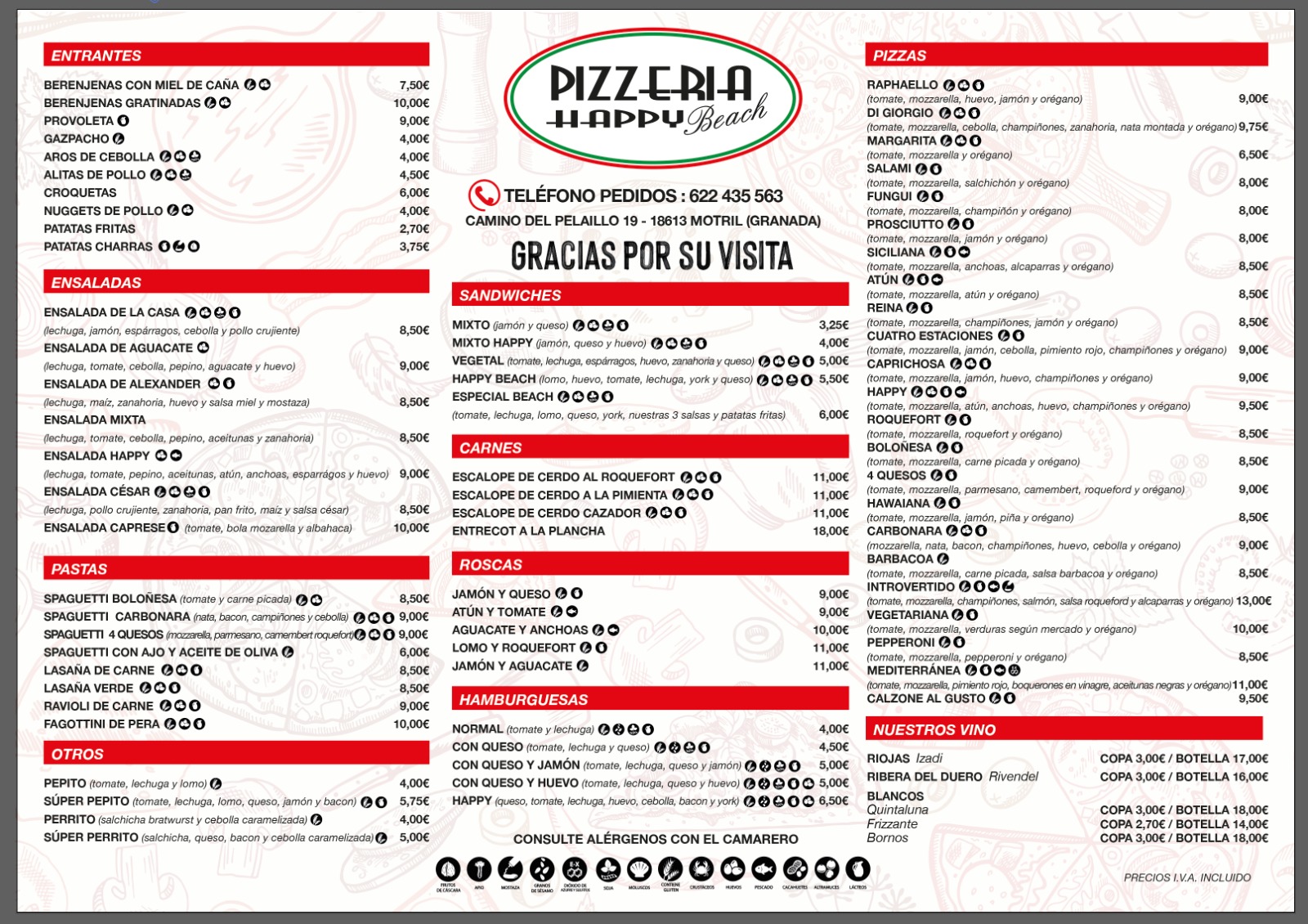 Pizzería Happy Beach  - restaurante en Motril - Logo del restaurante