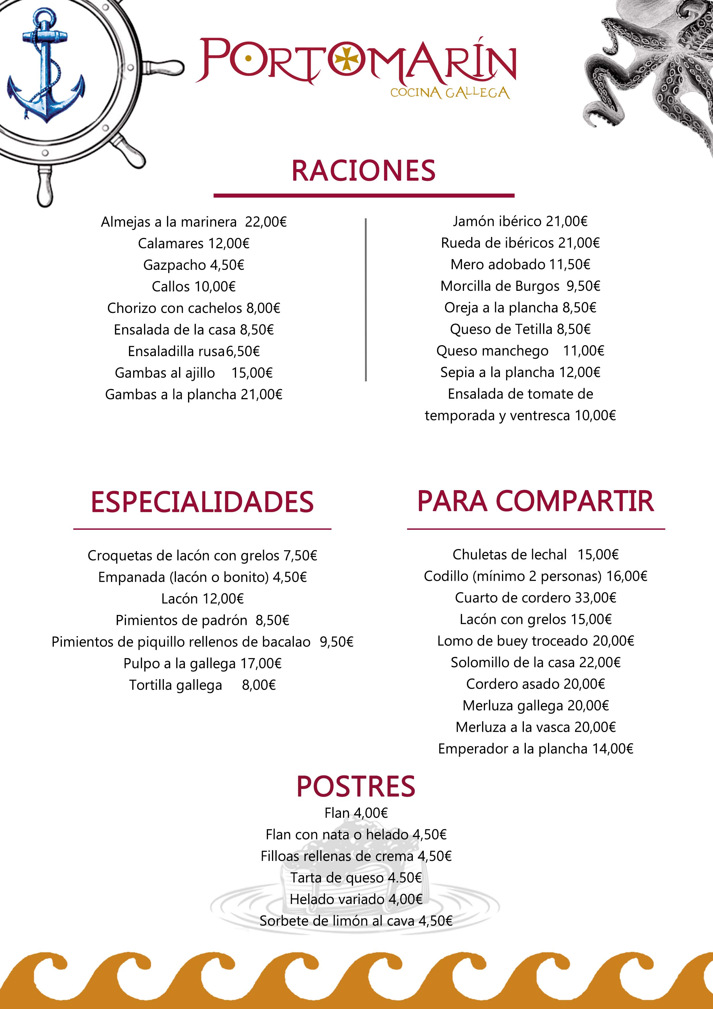 Restaurante Portomarín - restaurante en Madrid - Logo del restaurante