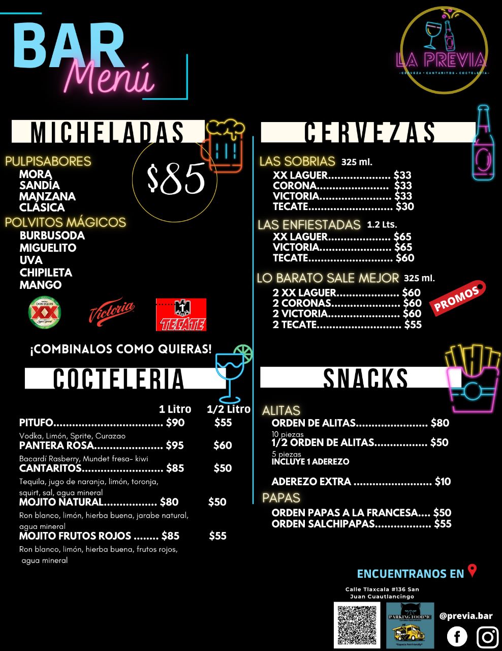 LA PREVIA BAR  - restaurante en PUEBLA, CUAUTLANCINGO - Logo del restaurante