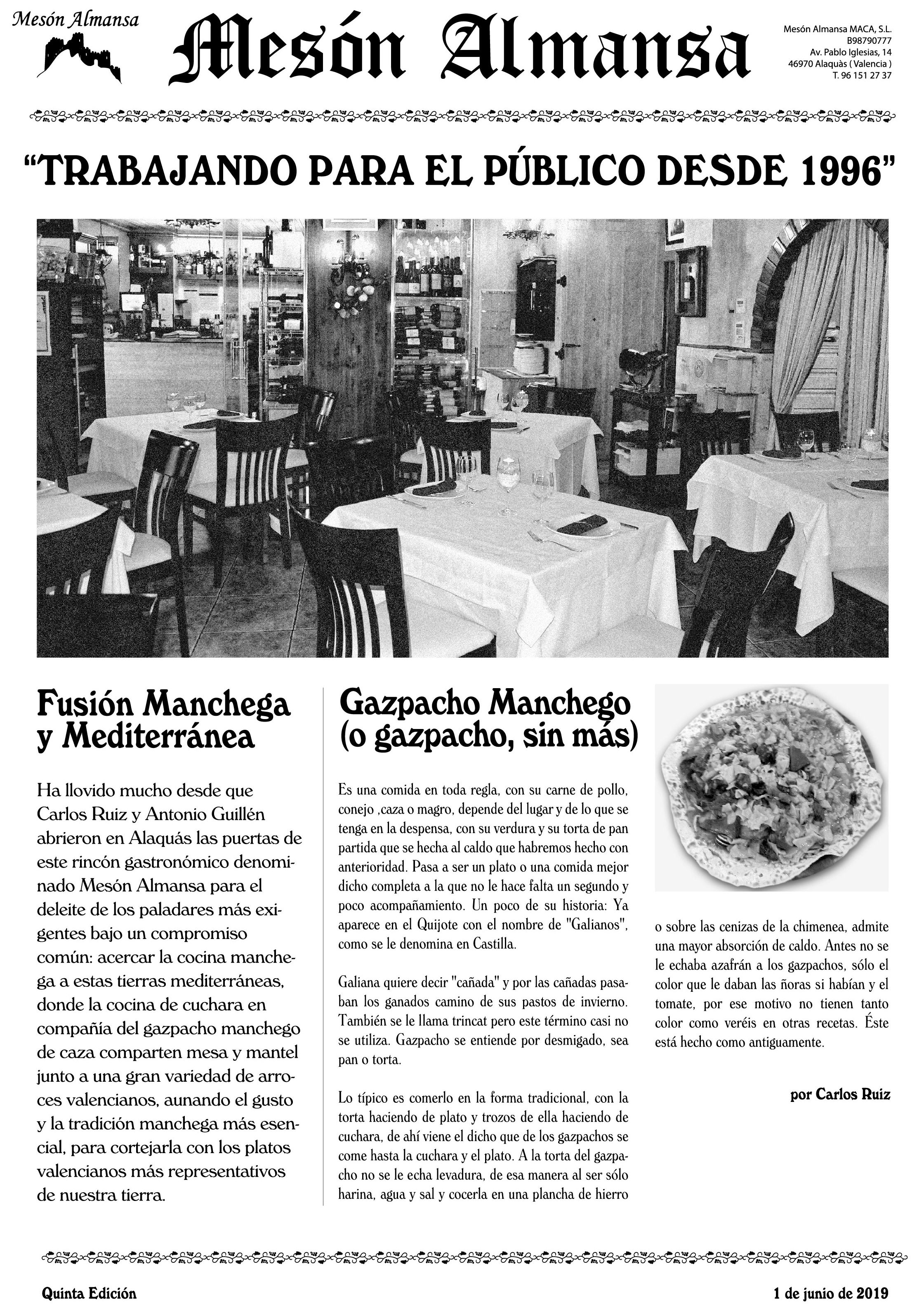 Mesón Almansa - Imagen 1 - restaurante en Alaquas, 46970 
