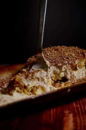 Tiramisú de panetonne - restaurante en FUSION GOURMET ELDA - ELDA