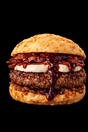 Cabramelizada burger 8.50€ - Restaurante en The best food - RESIDENCIAL EL QUIÑON