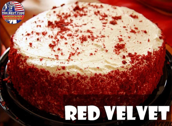 Tarta de Red velvet y algodón de azúcar. - restaurante en The best food - RESIDENCIAL EL QUIÑON