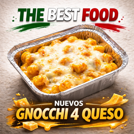 Gnocchis 4 queso 4,50€ - restaurante en The best food - RESIDENCIAL EL QUIÑON