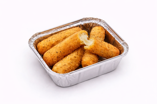 Finger de mozzarella (6Ud+salsa) 5,00€ - Restaurante en The best food - RESIDENCIAL EL QUIÑON