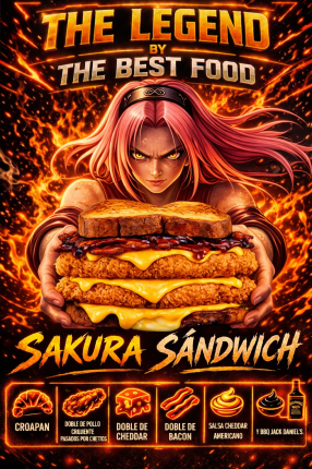 Sakura sándwich 9,50€ - Restaurante en The best food - RESIDENCIAL EL QUIÑON