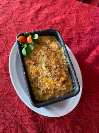 Pastel de Mariscos - Restaurante en Secretos a Bordo - Recoleta, Santiago