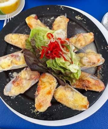 Machas a la Parmesana - Restaurante en Secretos a Bordo - Recoleta, Santiago