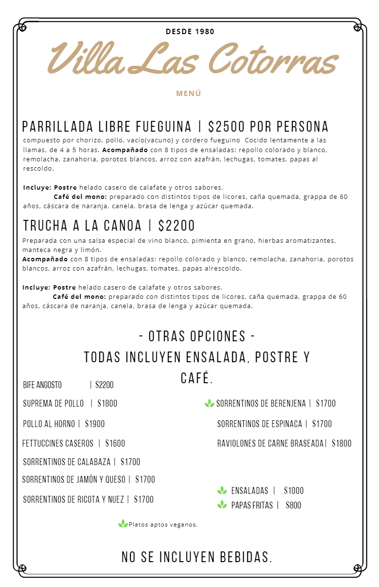 Villa las cotorras - Imagen 1 - restaurante en Ushuaia