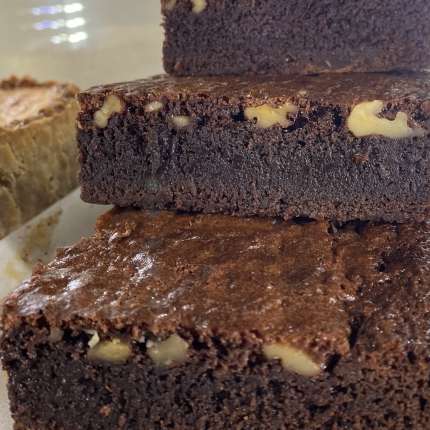 Brownie con helado - restaurante en Mezcaltli - Collado Villalba, Madrid