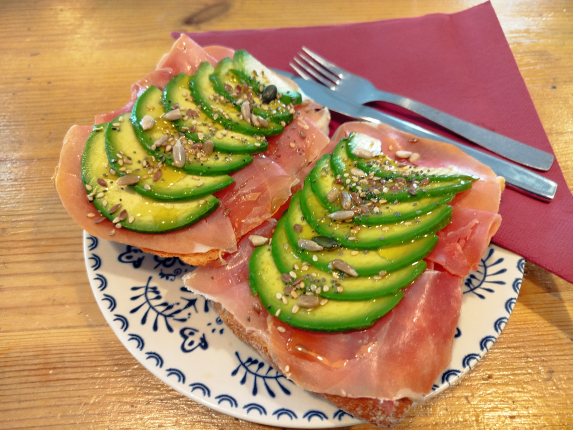 Tostada Rústica - restaurante en Café Bar Palmeras - Porto do son