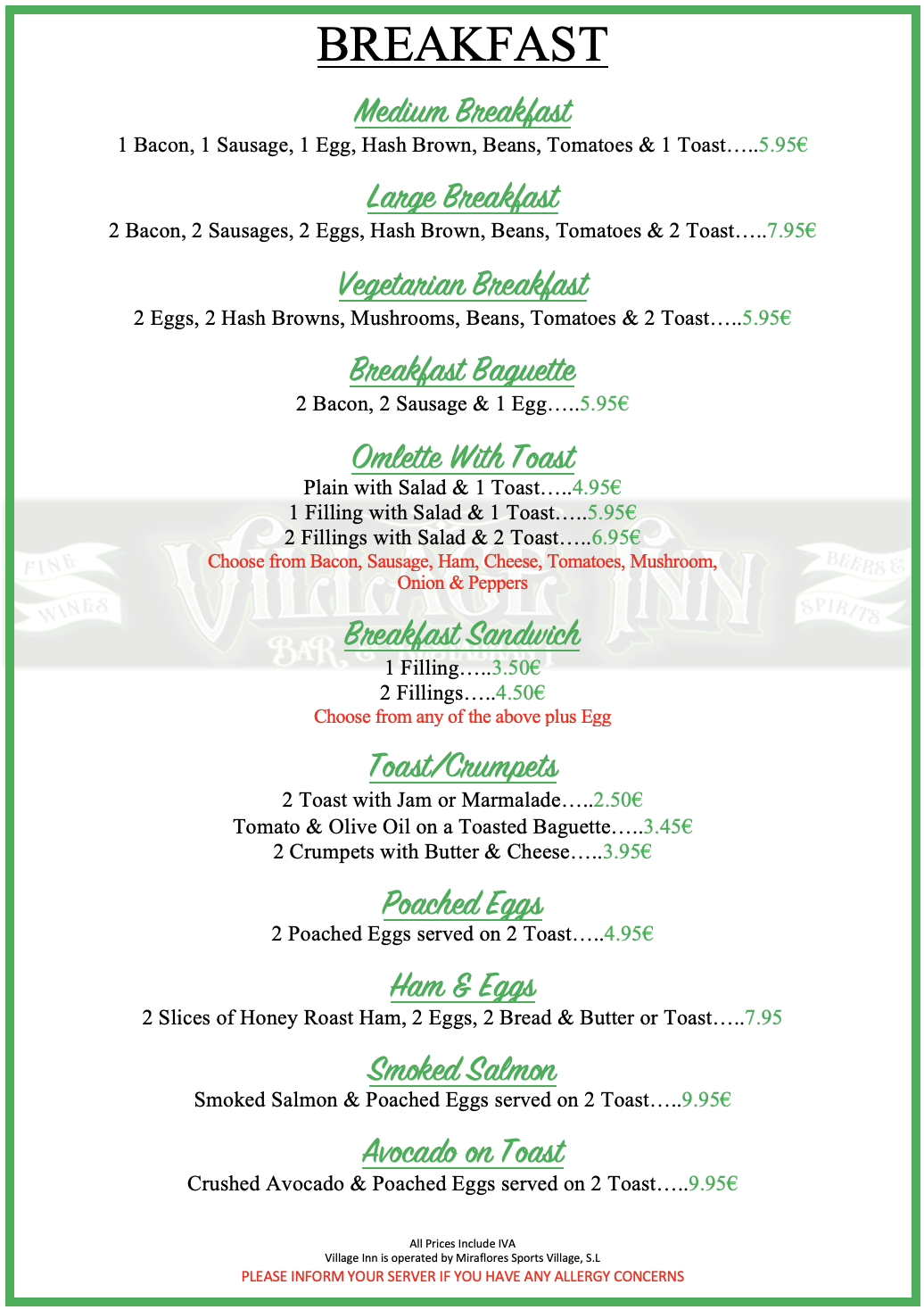 Village Inn - Imagen 1 - restaurante en Mijas Costa