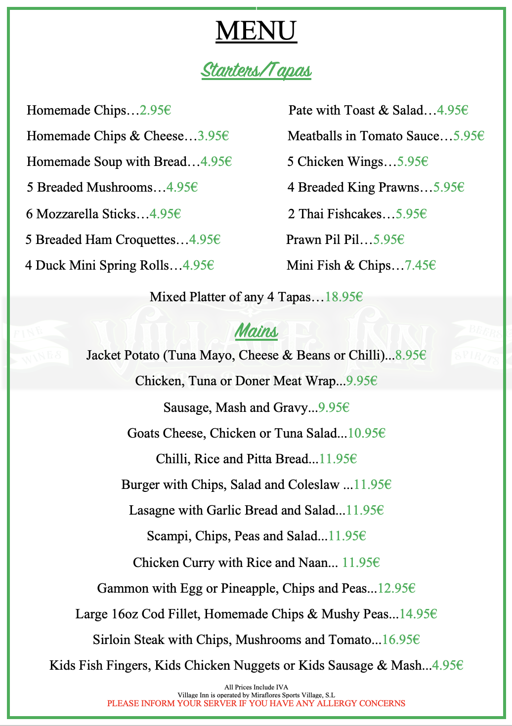 Village Inn - Imagen 2 - restaurante en Mijas Costa