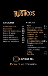 Rusticos Col - Imagen 2 - restaurante en Retiro Antioquia