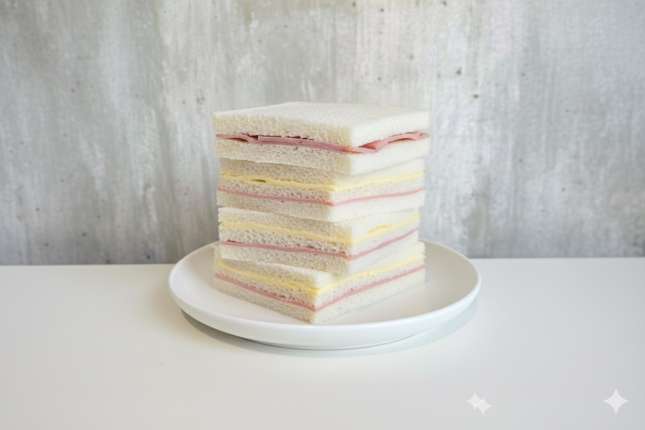 Sandwich triple de miga de jamón y queso por unidad - cafeteria en Cuca y Manuel - Caba - San Telmo