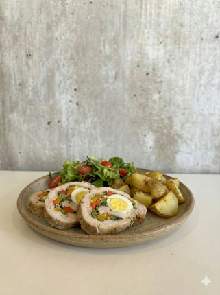 MATAMBRE DE POLLO CON GUARNICION - cafeteria en Cuca y Manuel - Caba - San Telmo