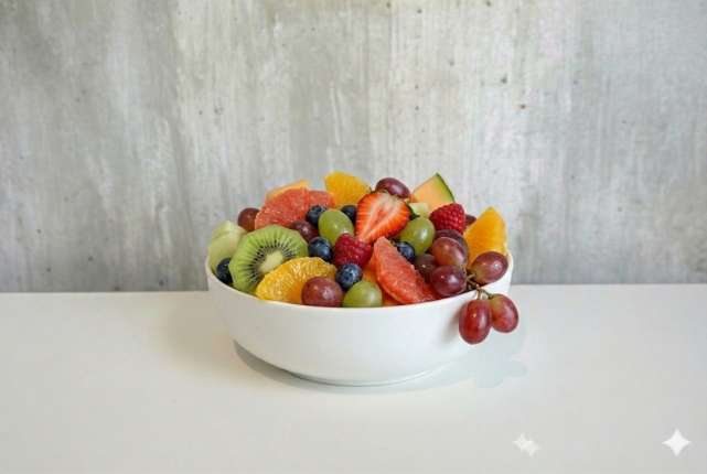 Plato de frutas de estacion - cafeteria en Cuca y Manuel - Caba - San Telmo