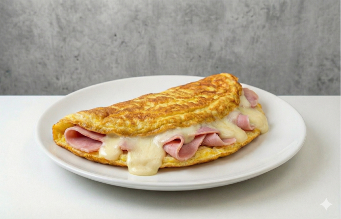 Omellete jamon y queso - cafeteria en Cuca y Manuel - Caba - San Telmo