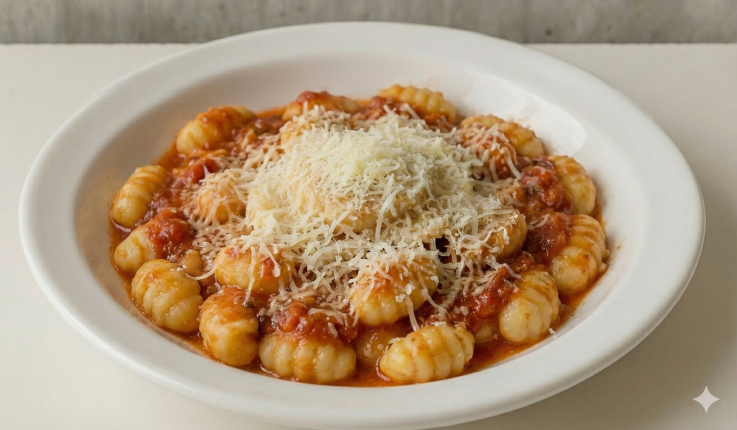 Gnocchi de Papa (salsan Fileto; Crema o Mixta) - cafeteria en Cuca y Manuel - Caba - San Telmo