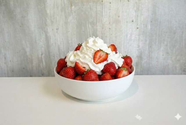 Frutillas con Crema - cafeteria en Cuca y Manuel - Caba - San Telmo