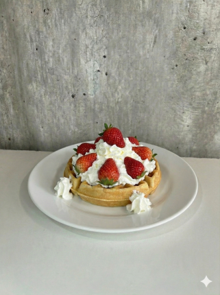 Wafle con Crema - cafeteria en Cuca y Manuel - Caba - San Telmo