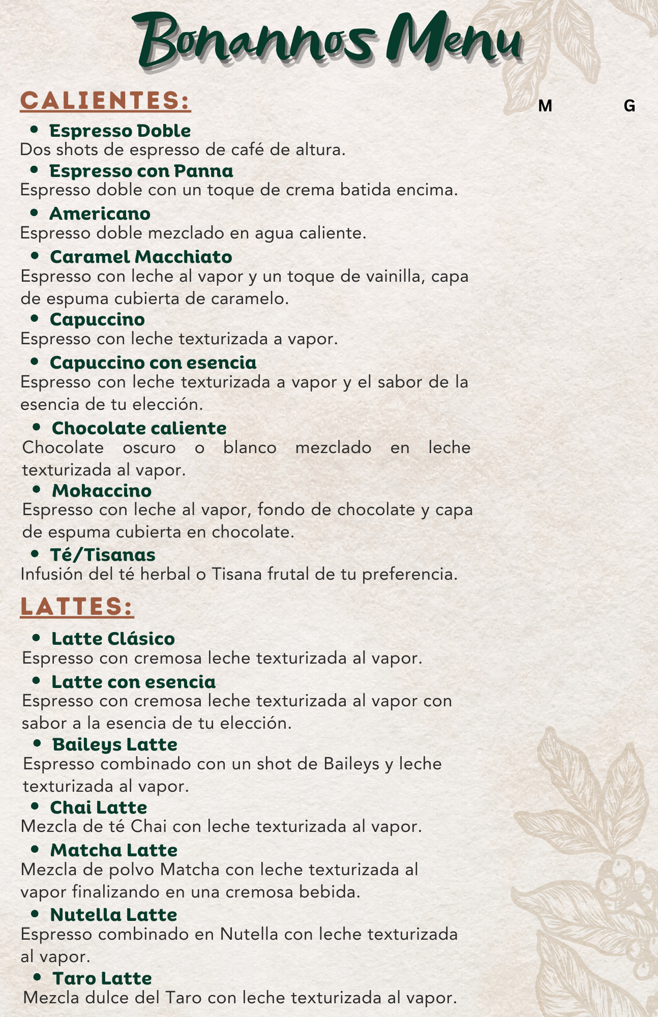 Bonannos Coffee Shop  - Imagen 1 - cafeteria en Santiago Papasquiaro 