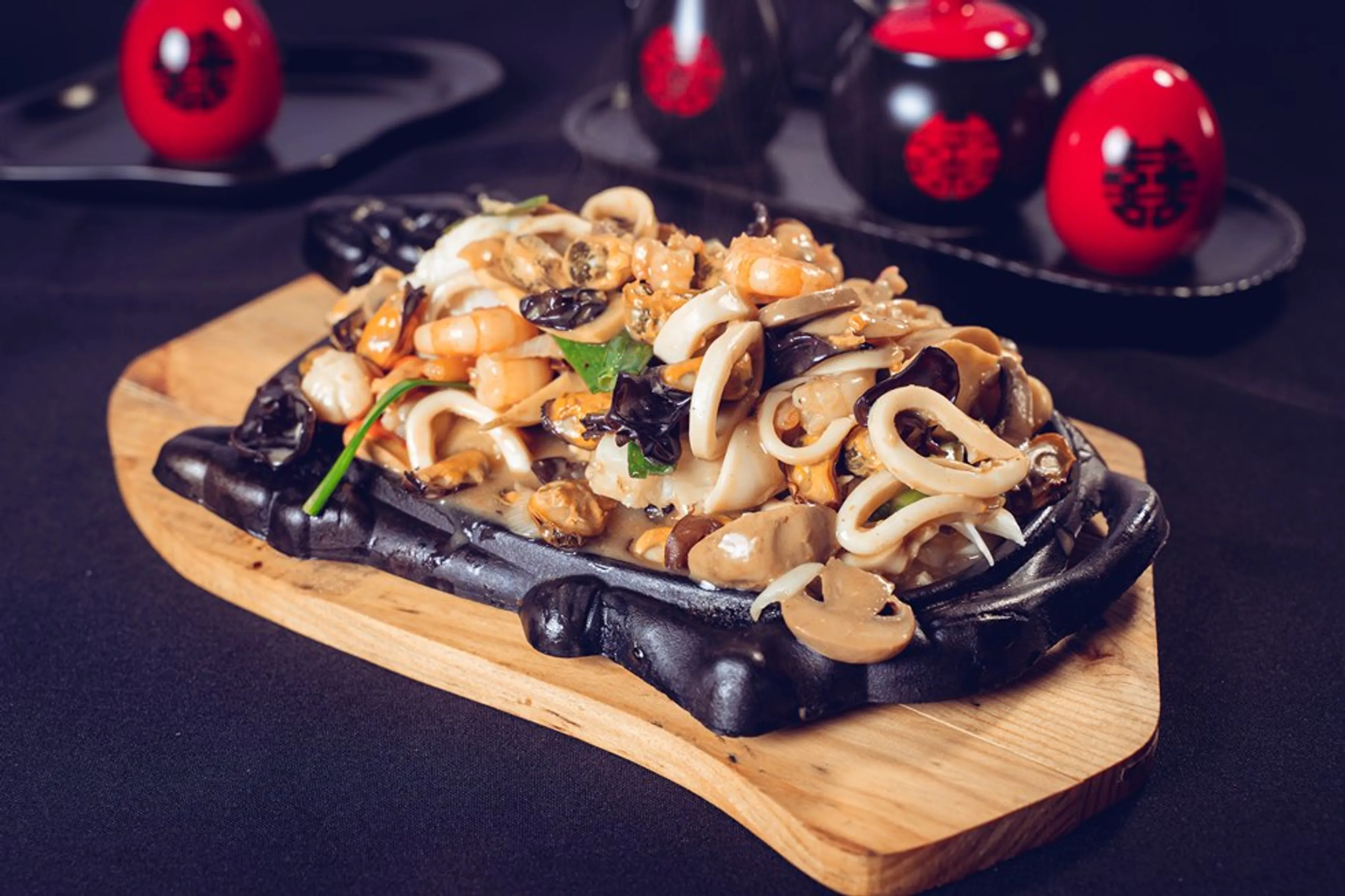 PARRILLADA DE MARISCO - restaurante en RESTAURANT KUNFO - santiago