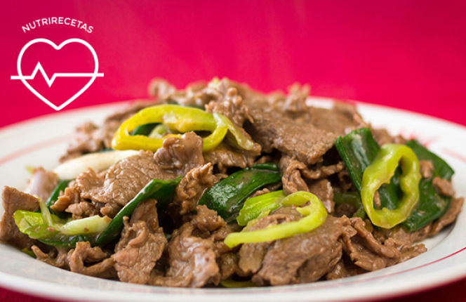 CARNE MONGOLIANA ( CON AJI) - restaurante en RESTAURANT KUNFO - santiago