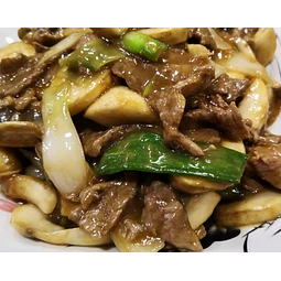 CARNE CON AJO - restaurante en RESTAURANT KUNFO - santiago