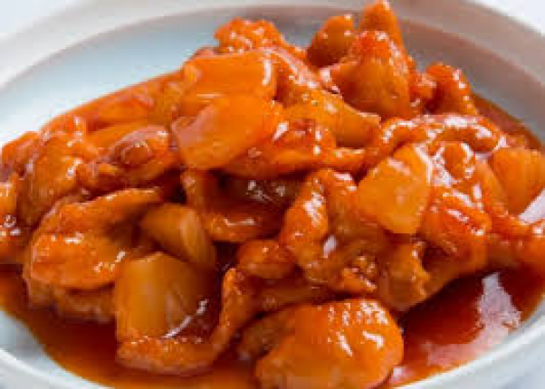 POLLO CON PIÑA - restaurante en RESTAURANT CHANG SHENG - SANTIAGO BATUCO