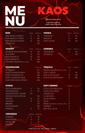 Kaos Casco Viejo - Imagen 1 - discoteca en Panamá 